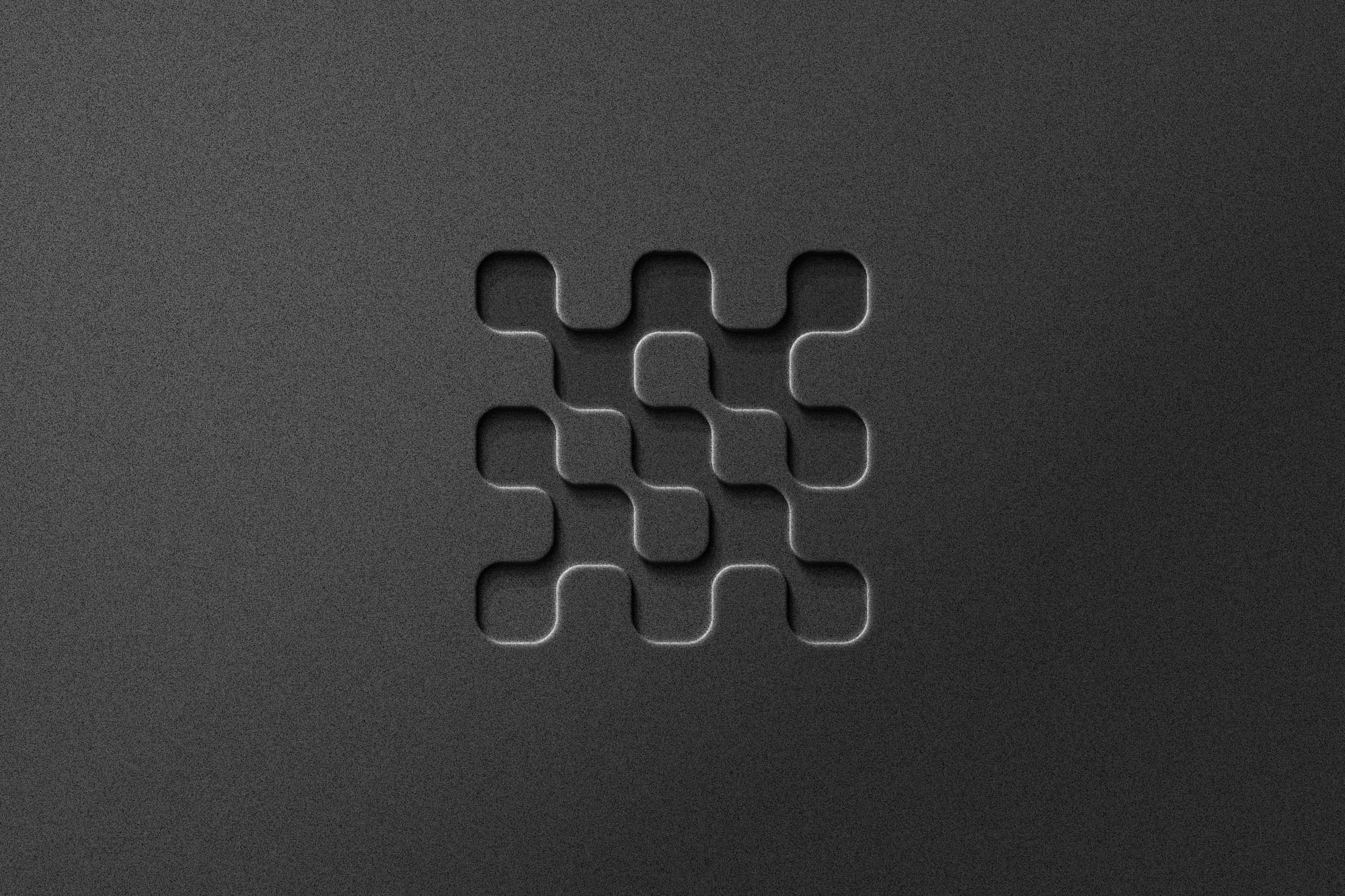 Black Deboss Logo Mockup