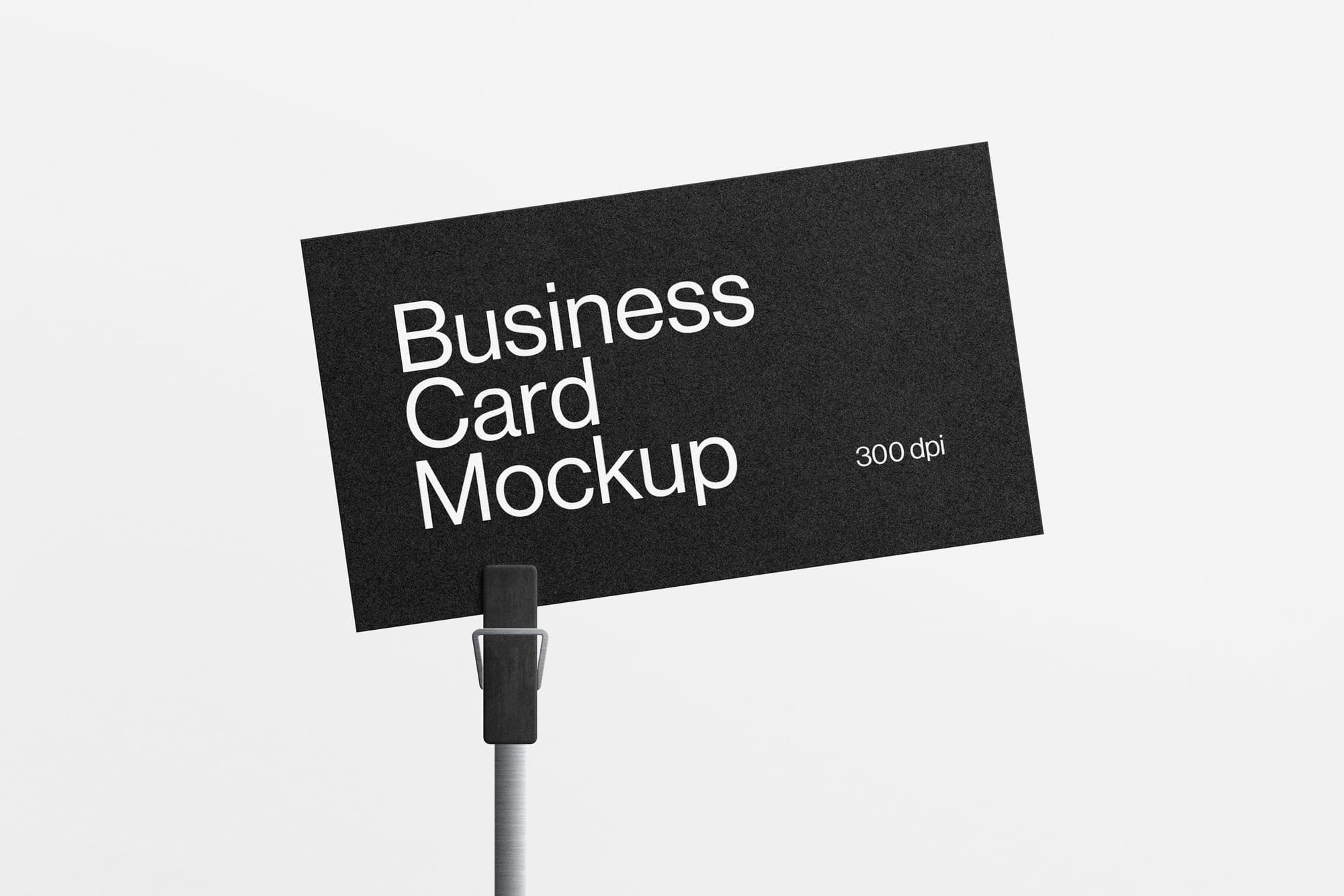 Business Card Mockup with Clip