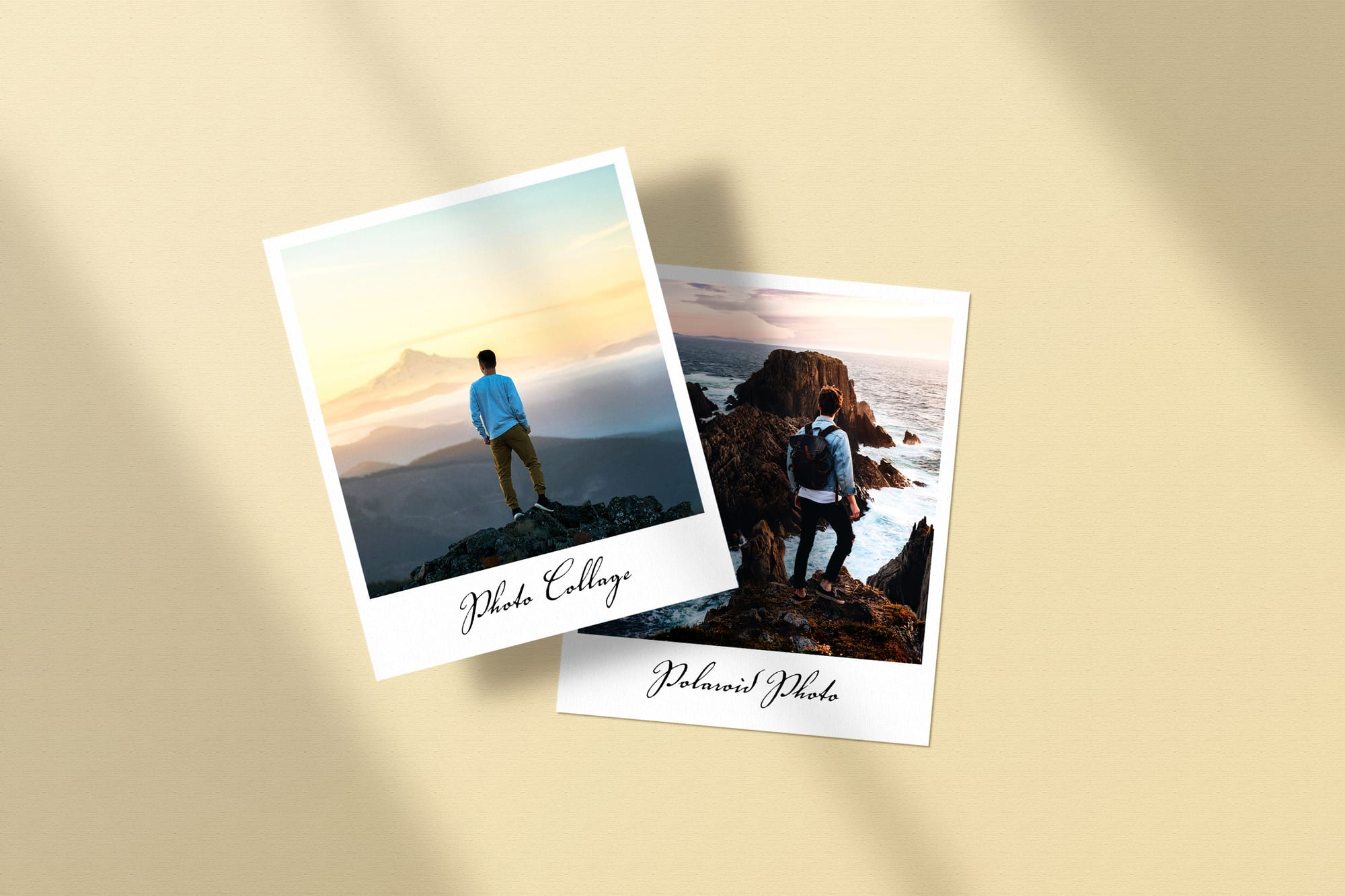 Polaroid Photo Collage Mockup