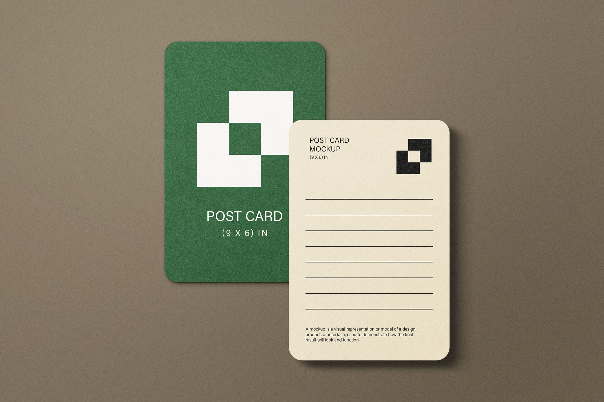 Vertical Postcard Mockup