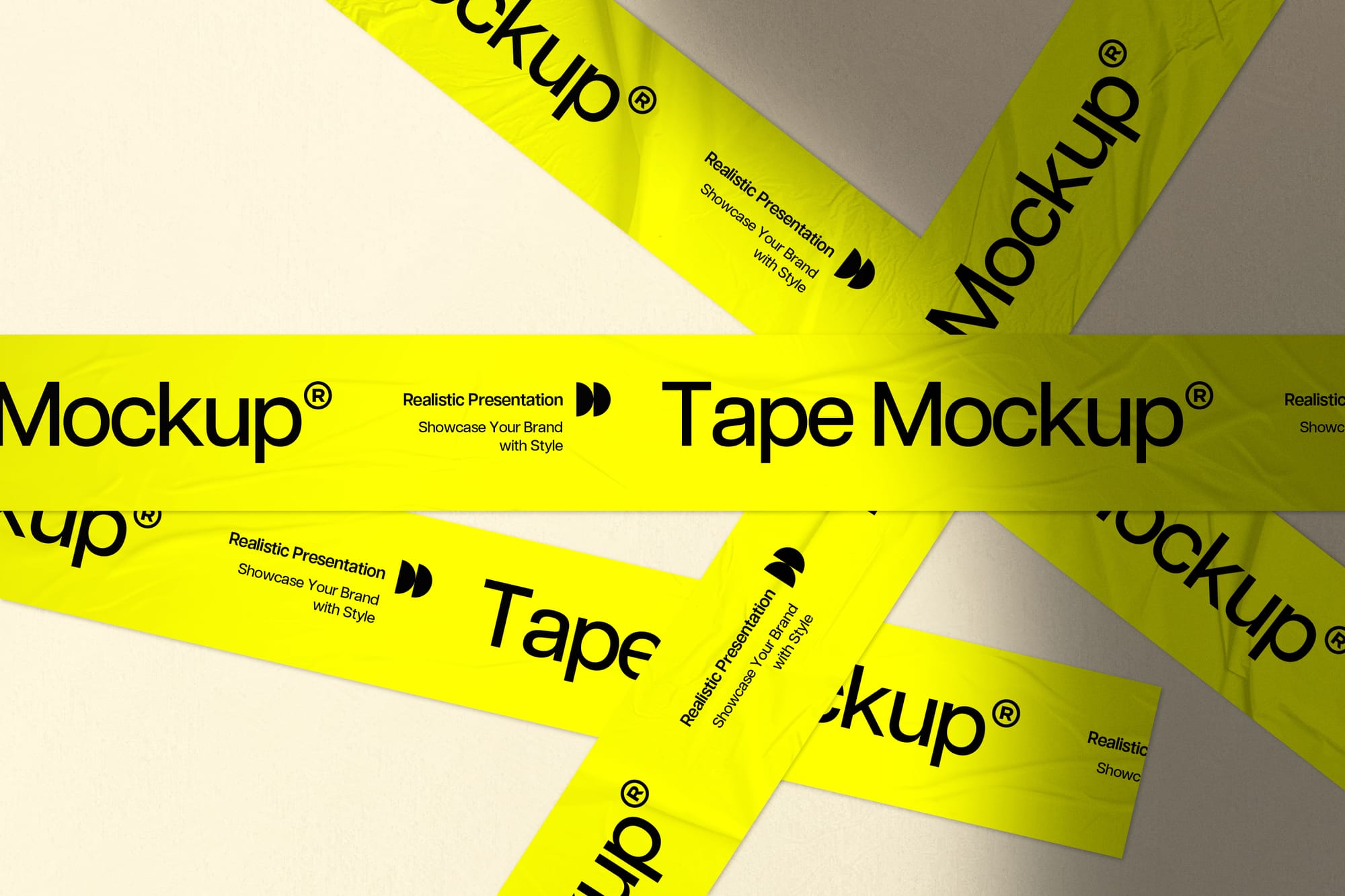 Glued Tape Mockup