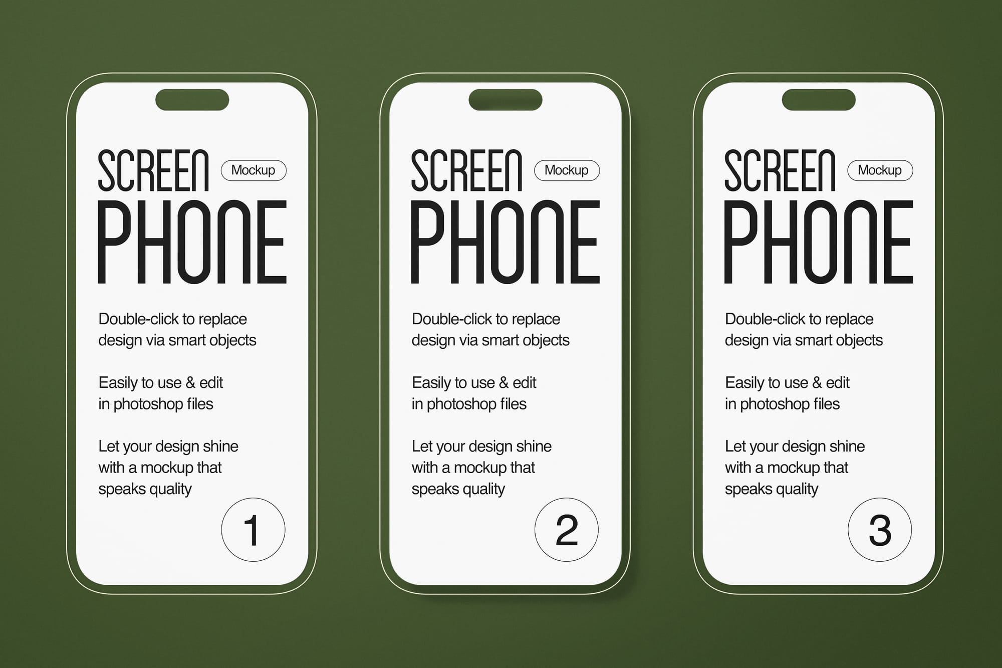 Screen iPhone 16 With Outline Mockup