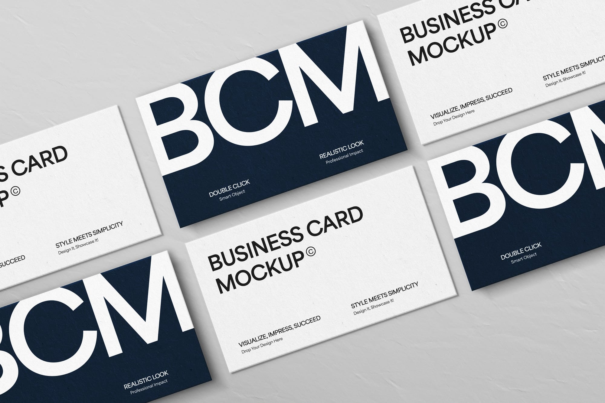 Minimalist Business Card Mockup Set