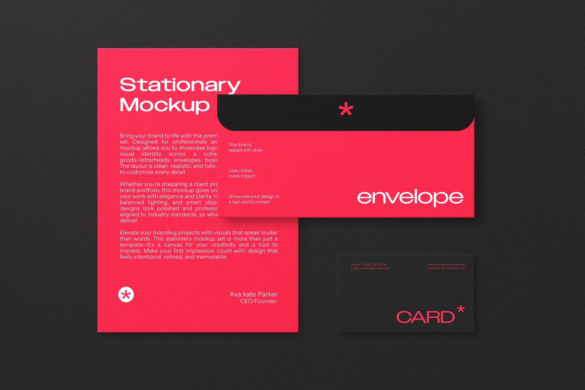 Elegant Stationery Mockup Set