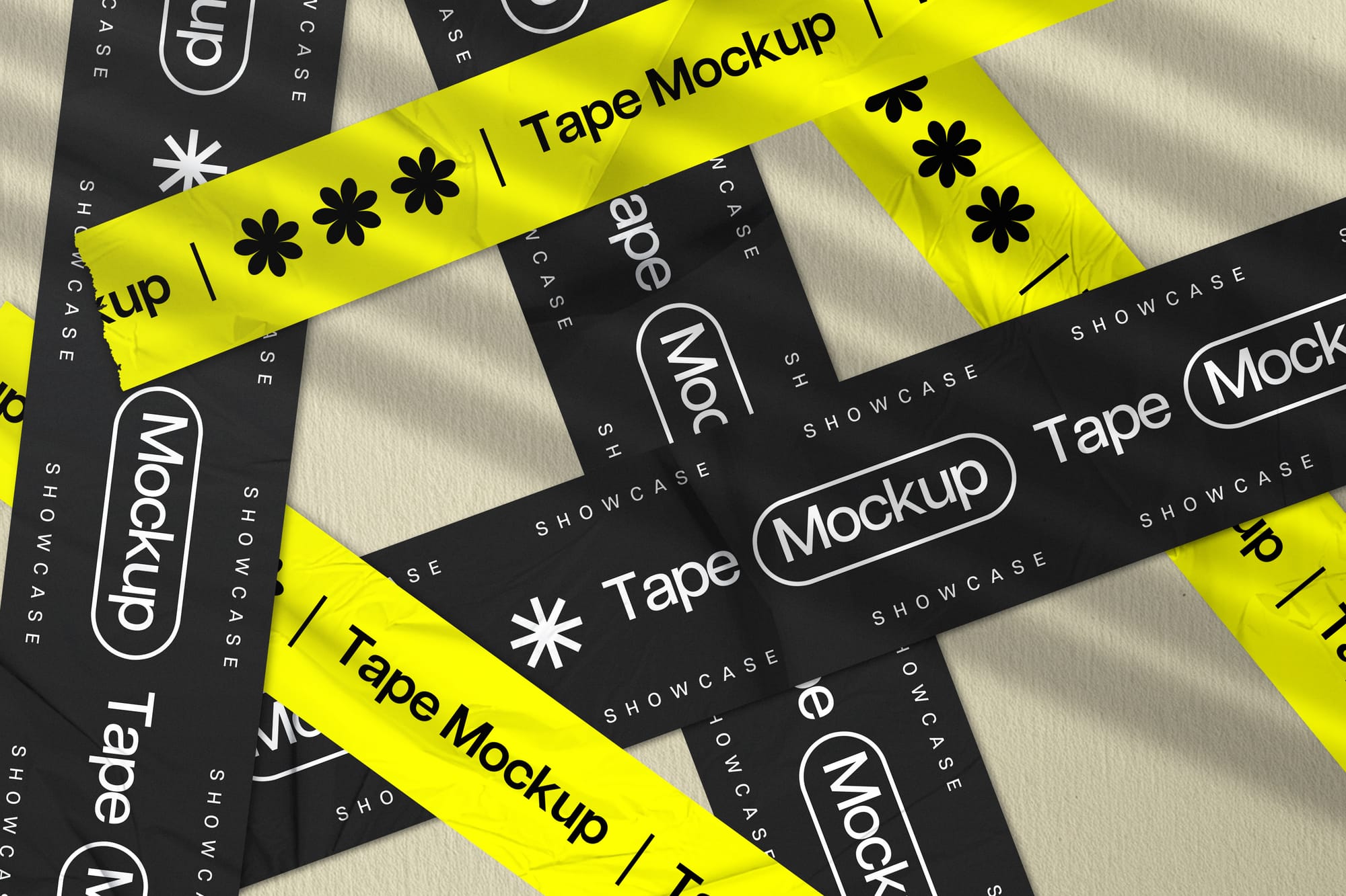 Realistic Duct Tape Mockup