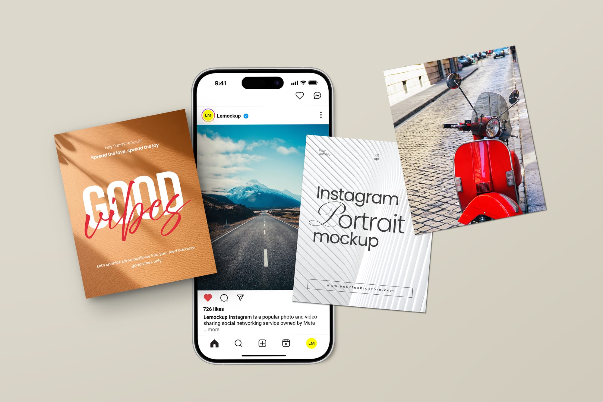 Instagram Portrait Mockup