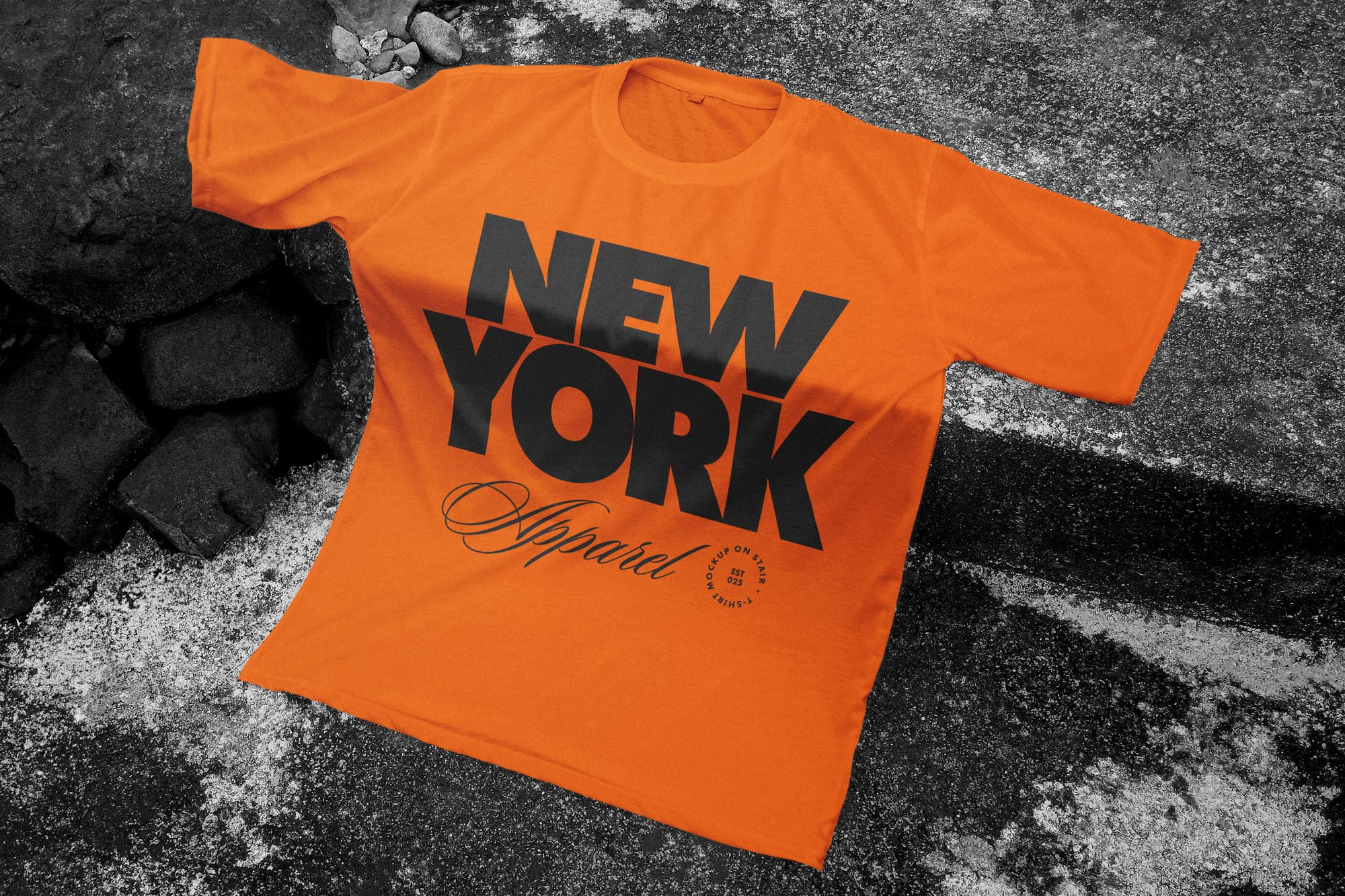 T-Shirt Mockup on Stair