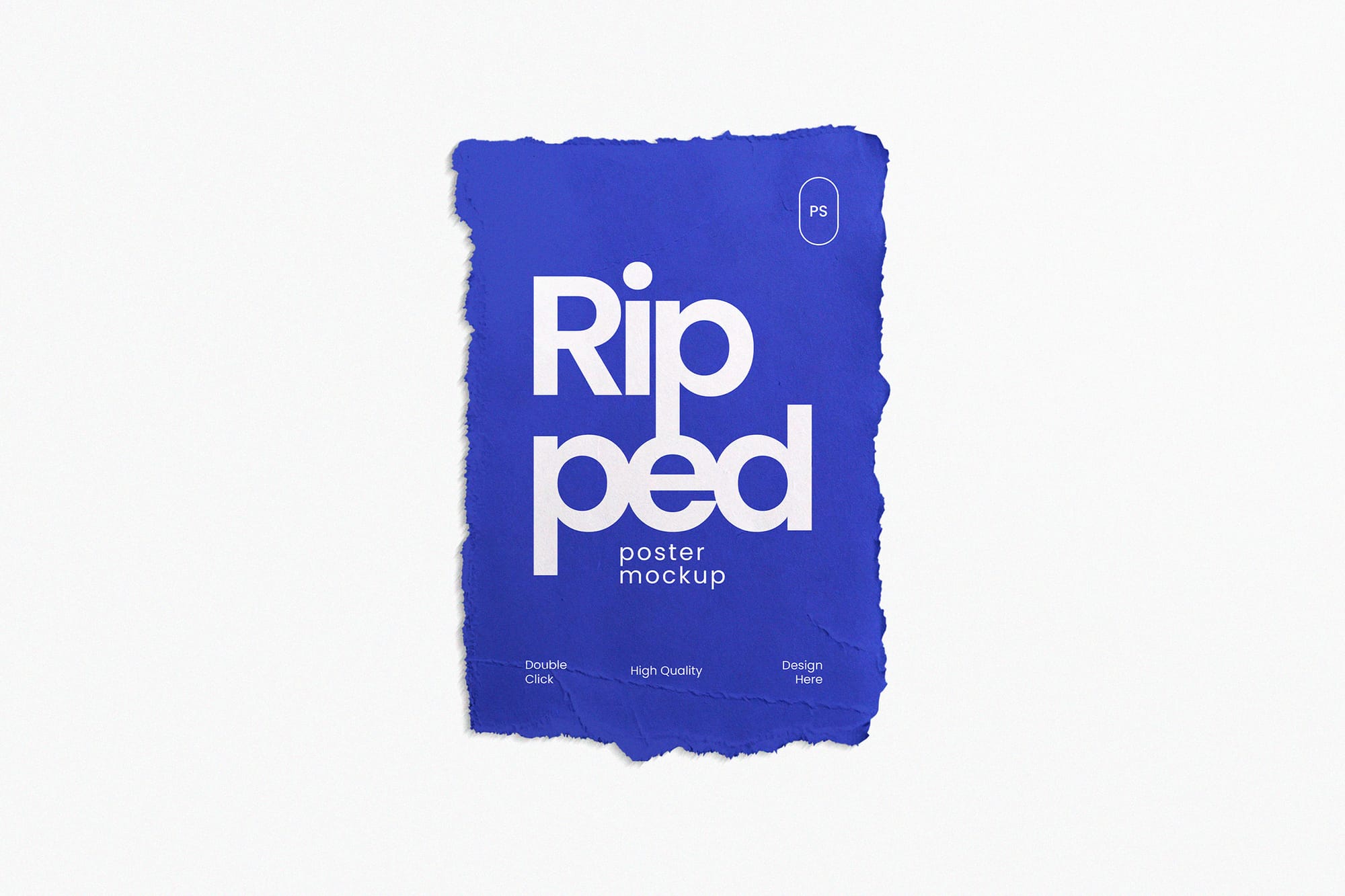 Ripped Poster Mockup