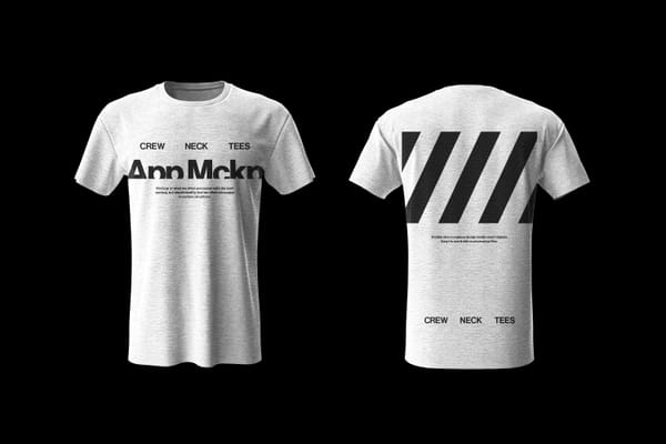 Crewneck T-Shirt Mockup