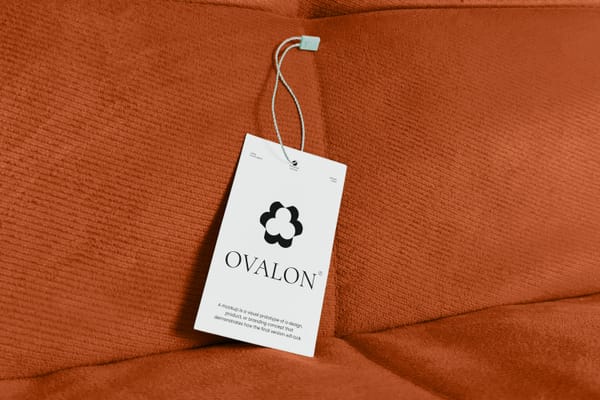 Tag Mockup On Sofa