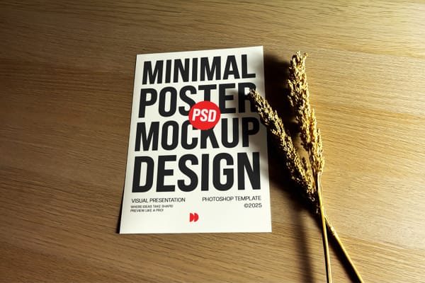 Minimal Poster Mockup