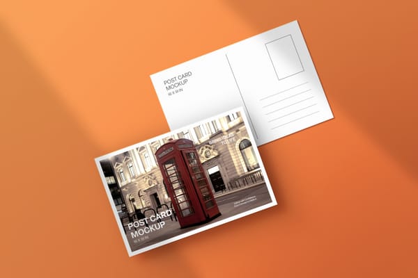 Charm Postcard Mockup