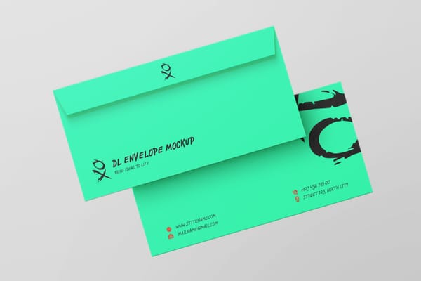 DL Envelope Mockup