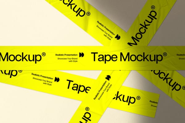 Glued Tape Mockup