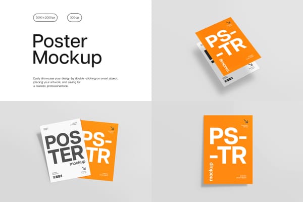 Modern Poster Mockup Set