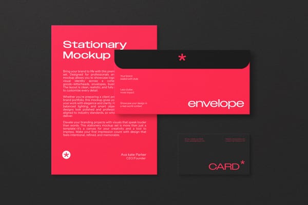 Elegant Stationery Mockup Set