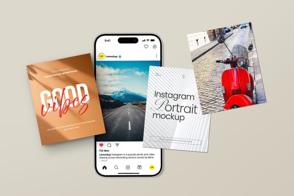 Instagram Portrait Mockup